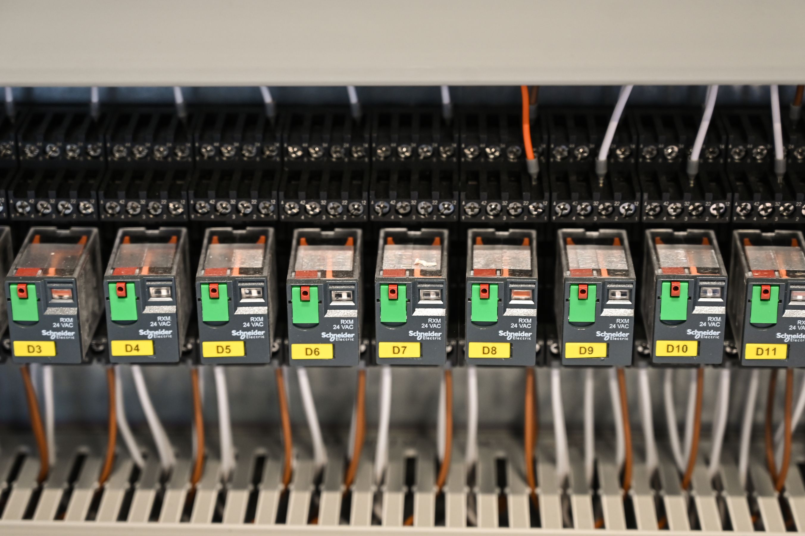 Panel wiring and terminal detail — Megawin Switchgear, Salem